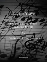Ysaye Caprice Orchestra sheet music cover